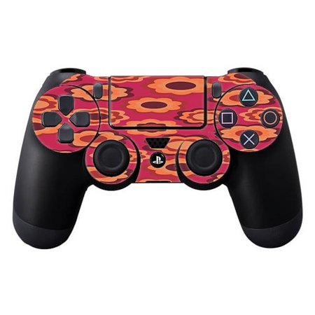 Skins Decals For Ps4 Playstation 4 Controller / Retro Flowers Pink