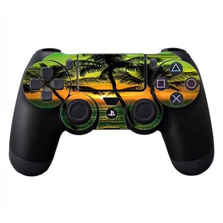 Skins Decals For Ps4 Playstation 4 Controller / Sunset Palm Trees Ocean