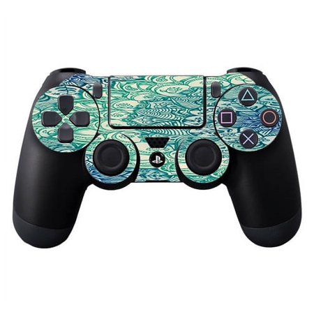 Skins Decals For Ps4 Playstation 4 Controller / Teal Green Mandala Pattern