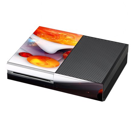 Skins Decals For Xbox One Console / Amazing Orange Bubbles