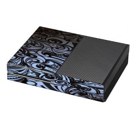 Skins Decals For Xbox One Console / Blue Grey Paisley Abstract
