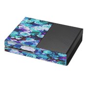 Skins Decals For Xbox One Console / Blue Roses Floral Pattern
