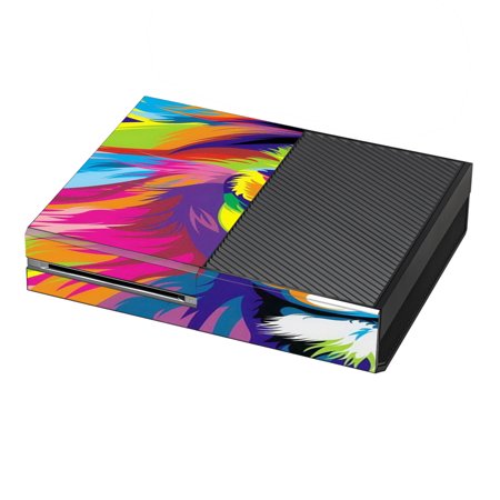Skins Decals For Xbox One Console / Colorful Lion Abstract Paint