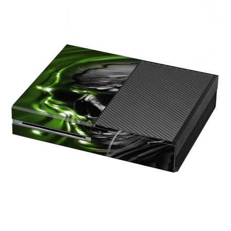 Skins Decals For Xbox One Console / Dark Skull, Skeleton Neon Green
