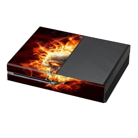 Skins Decals For Xbox One Console / Fire Skull In Flames