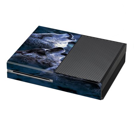 Skins Decals For Xbox One Console / Howling Wolves At Moon