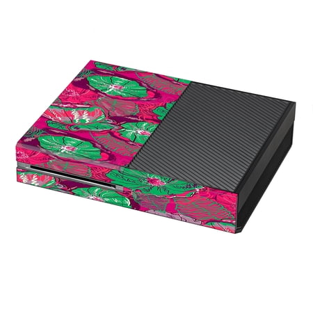 Skins Decals For Xbox One Console / Pink Green Wild Flowers
