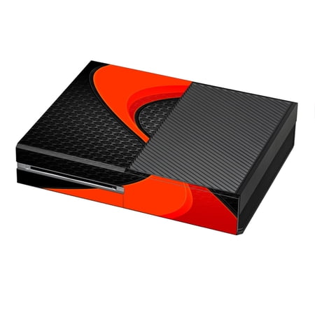 Skins Decals For Xbox One Console / Red Twist Black Metallic