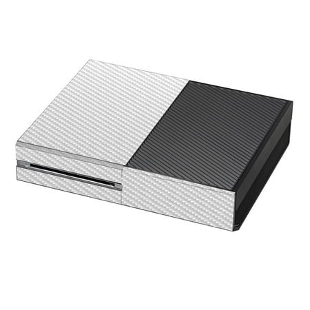 Skins Decals For Xbox One Console / White Carbon Fiber Graphite