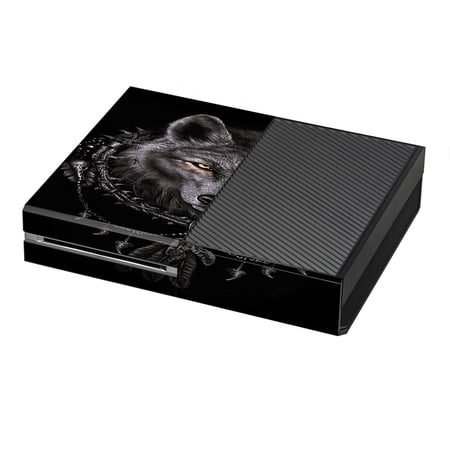 Skins Decals For Xbox One Console / Wolf Dreamcatcher Back White