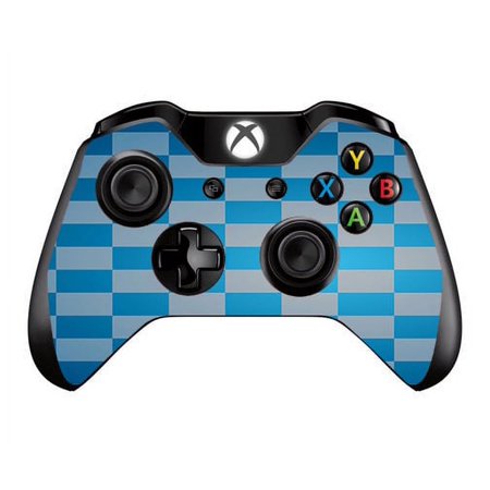 Skins Decals For Xbox One / One S W/Grip-Guard / Blue Grey Checkers