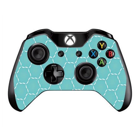 Skins Decals For Xbox One / One S W/Grip-Guard / Blue Hexagon