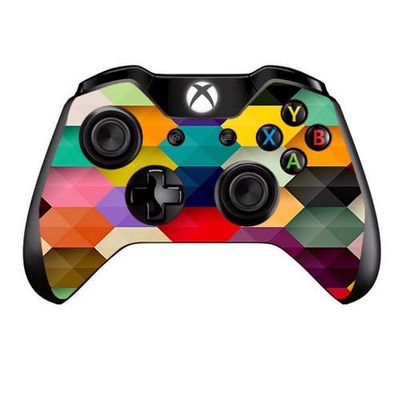 Skins Decals For Xbox One / One S W/Grip-Guard / Colorful Geometry Honeycomb