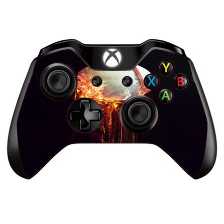 Skins Decals For Xbox One / One S W/Grip-Guard / Fireball Baseball Flames