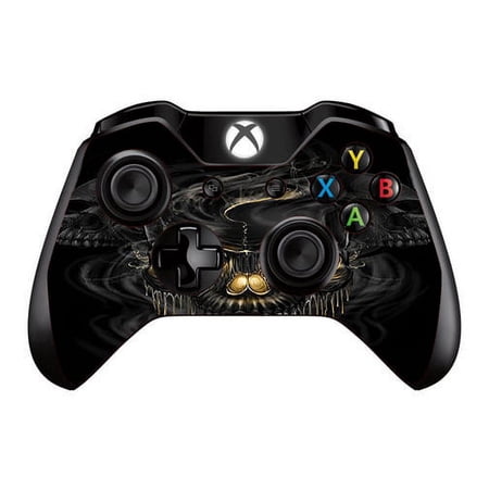 Skins Decals For Xbox One / One S W/Grip-Guard / Golden Skull, Glowing Skeleton