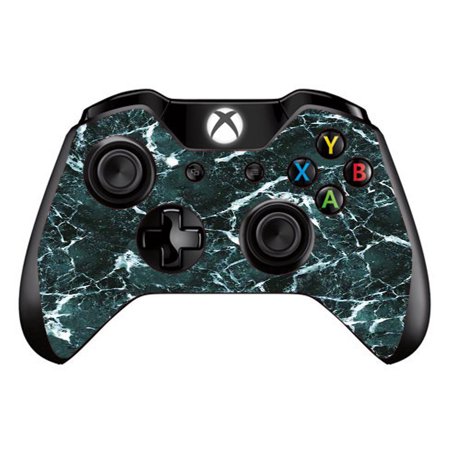 Skins Decals For Xbox One / One S W/Grip-Guard / Green Dark Marble Granite