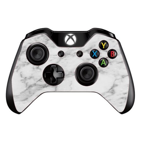 Skins Decals For Xbox One / One S W/Grip-Guard / Grey And White Marble Panel