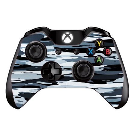 Skins Decals For Xbox One / One S W/Grip-Guard / Grey Camouflage, Winter Camo