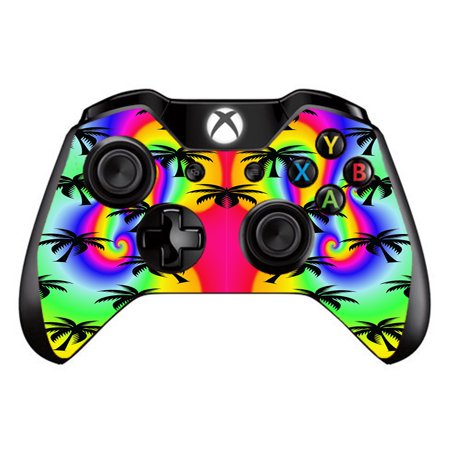 Skins Decals For Xbox One / One S W/Grip-Guard / Rainbow Palm Tree