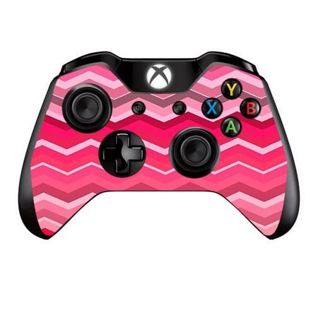 Skins Decals For Xbox One / One S W/Grip-Guard / Red Pink Chevron