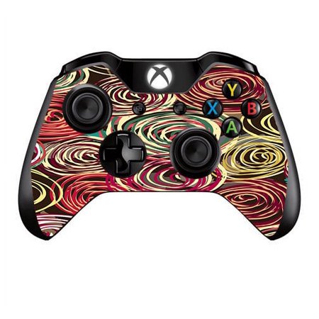 Skins Decals For Xbox One / One S W/Grip-Guard / Round Swirls Abstract