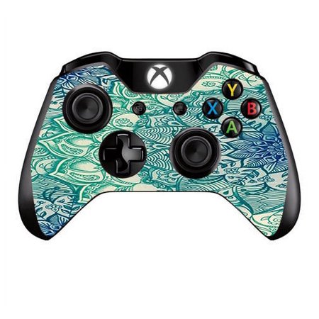 Skins Decals For Xbox One / One S W/Grip-Guard / Teal Green Mandala Pattern