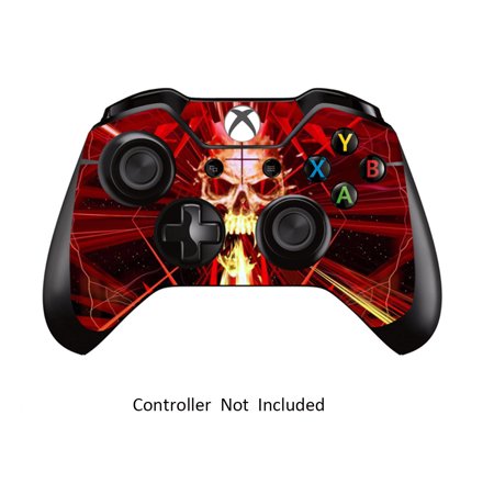Skins Stickers for Xbox One Games Controller Xbox 1 Remote Protective Cover Wired Wireless Gamepad Decal - Skull Dark Red