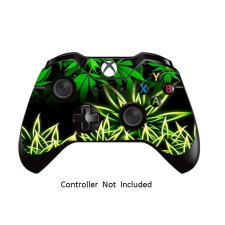 Skins Stickers for Xbox One Games Controller Xbox 1 Remote Protective Cover Wired Wireless Gamepad Decal - Weeds Black