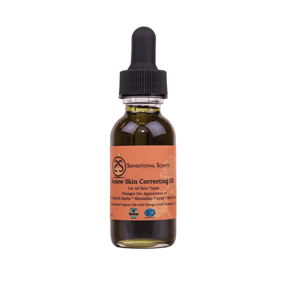 Skinsational Scents: Renew Skin Moisturizing Correcting Oil for Acne, Age Spots, Sensitive, Oily and Pigmented Skin