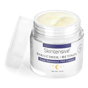 SKINTENSIVE Bakuchiol + Retinol Dual Renewal PM Cream Unscented Facial Moisturizer Cream 1.6 oz. Jar 1 Count