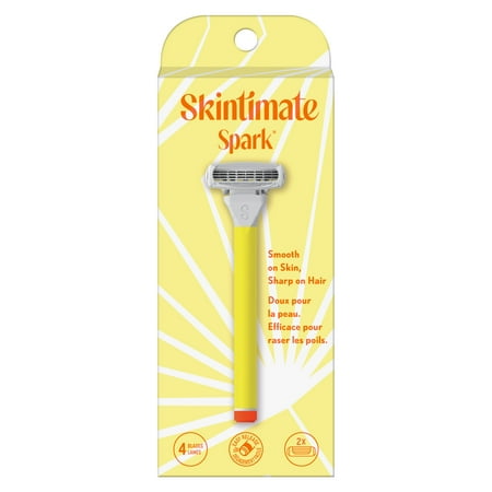 Skintimate 4-Blade Women's Razor Handle Plus 2 Razor Refills, 3 Ct, All Skin Types