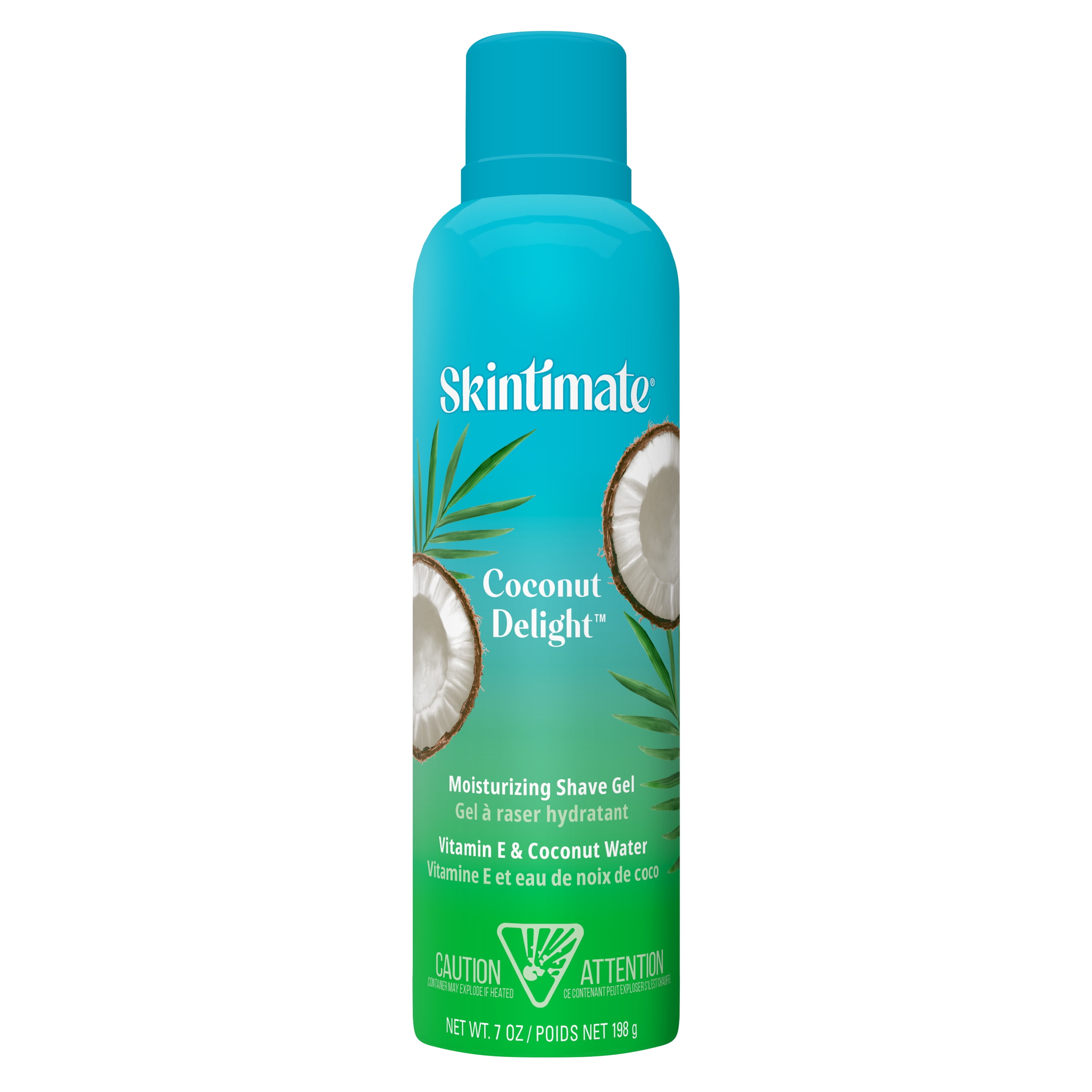 Skintimate Coconut Delight Shave Gel for Women, Moisturizing Shaving Cream, 7 oz