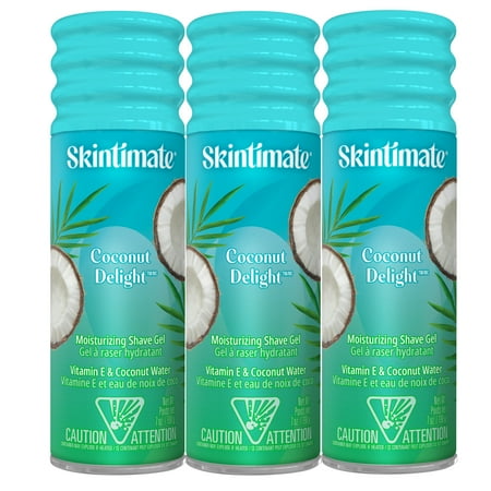 Skintimate Coconut Delight Women's Shave Gel, 7 oz, 3 pk