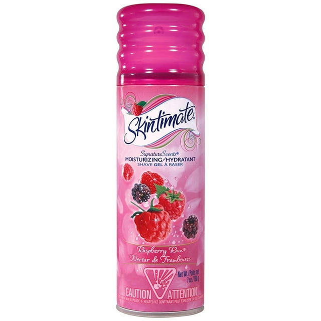 Skintimate Signature Scents Moisturizing Shavel Gel for Women, Raspberry Rain, 7 Ounce