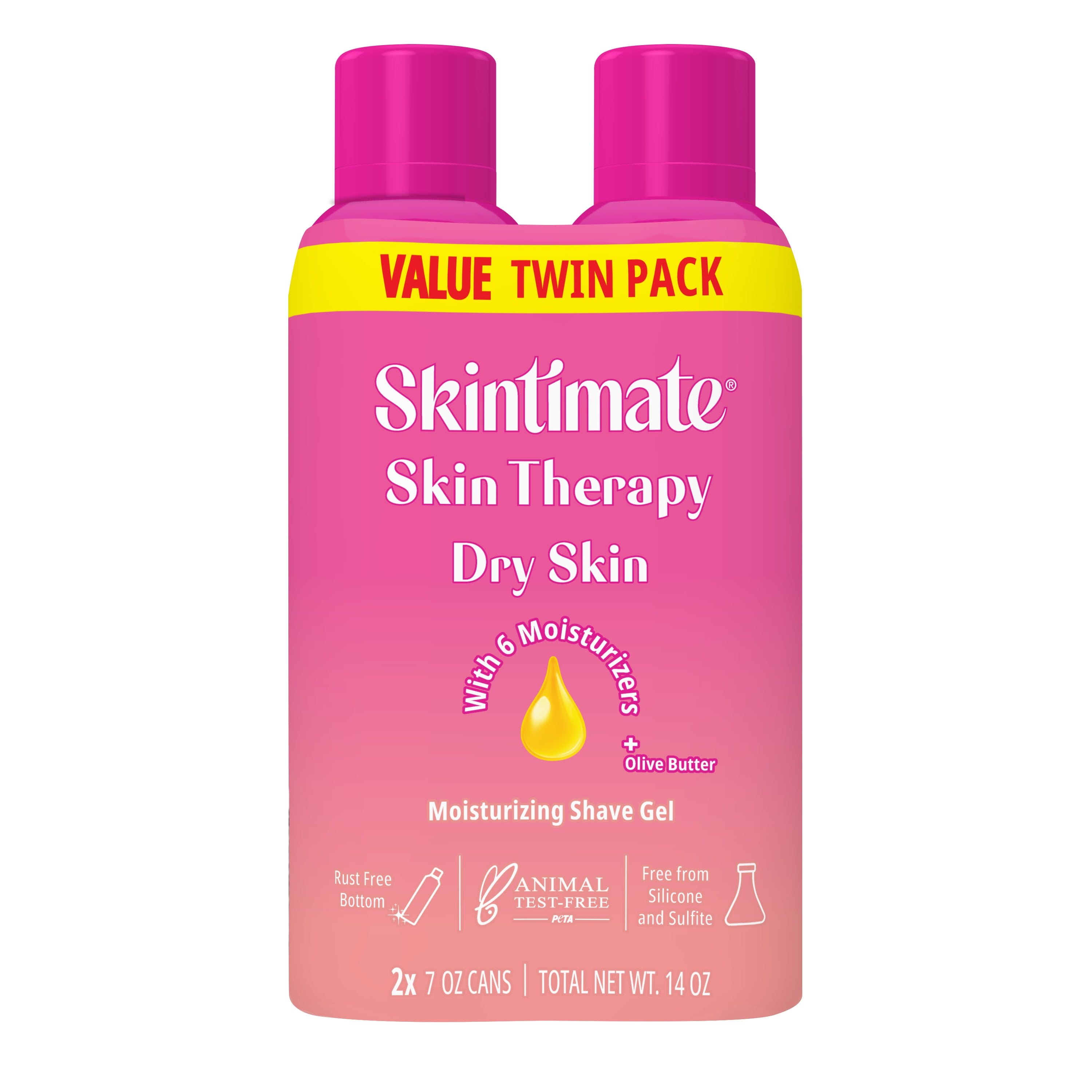 Skintimate Skin Therapy Dry Skin Shave Gel for Women, Moisturizing