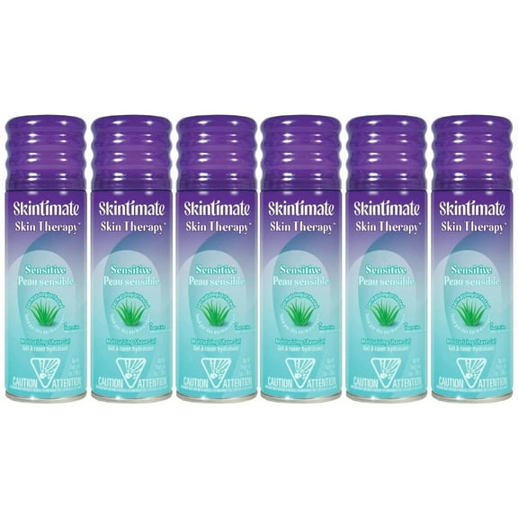 Skintimate Skin Therapy Moisturizing Shave Cream, Sensitive Skin 10 oz (pack of 6)