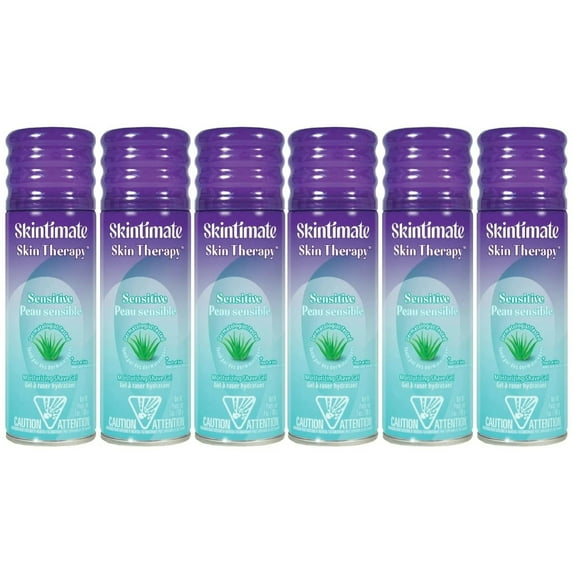 Skintimate Skin Therapy Moisturizing Shave Cream, Sensitive Skin 10 oz (pack of 6)