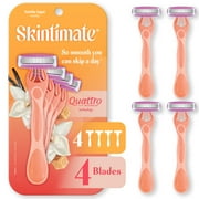 Skintimate Vanilla Sugar Disposable Razors, 4 Ct