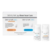 Skinuva  24 Hour Care Kit Next Generation Scar 0.5 oz & Next Generation Scar+ SPF 30 0.5 oz - Advanced Silicone Cream Matrix Formulated with Growth Factors & Helps Reduce the Appearance of Scars