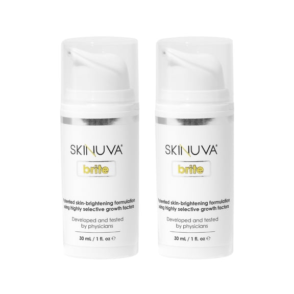 Skinuva Brite - Skin Brightening & Dark Spot Serum - Non-Hydroquinone Formula - Suitable for All Skin Types (2 pack)