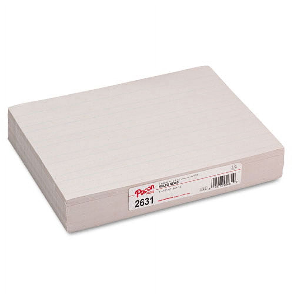 Skip-A-Line Ruled Newsprint Paper, 1" Two-Sided Long Rule, 8.5 X 11, 500/pack | Bundle of 10 Packs