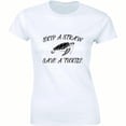thumbnail image 1 of Skip A Straw Save A Turtle Pollution Plastic Protect Environment Black Women T-Shirt, 1 of 4