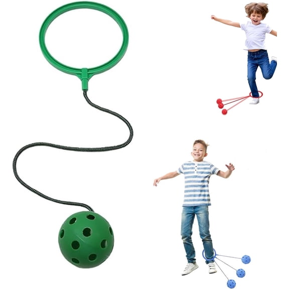 Skip Ball Ankle Toy, Foldable Skip Ball,Fun Ankle Skip Ball Fitness ToyJump Ankle Ropes Skip and Jump Sports Swing,Portable Exercise Ropes Ankle Toy for Beach Playground Adults,Fitness Equipment