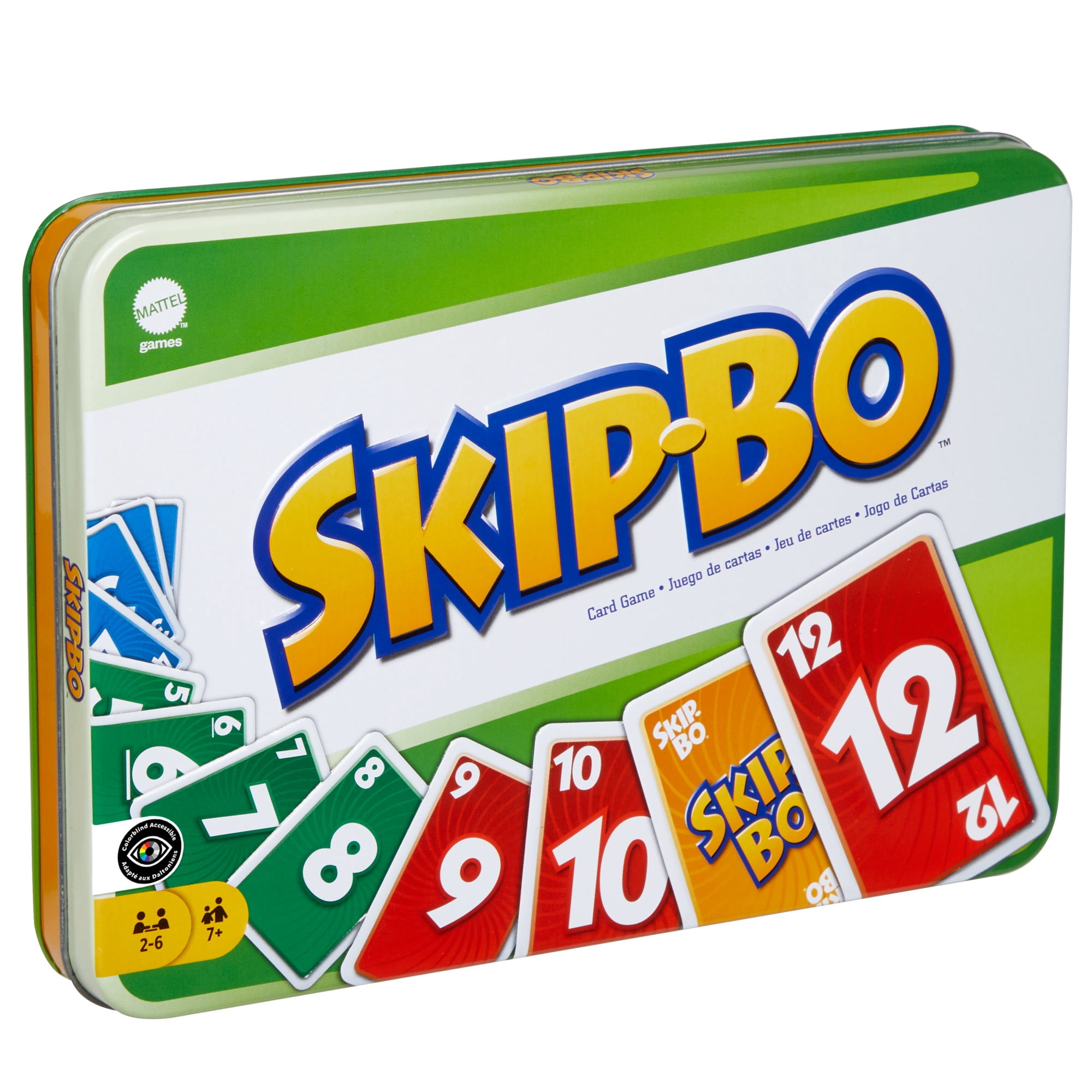 Skip Bo Card Games in Storage Tin, Gifts for Adults and Family Night