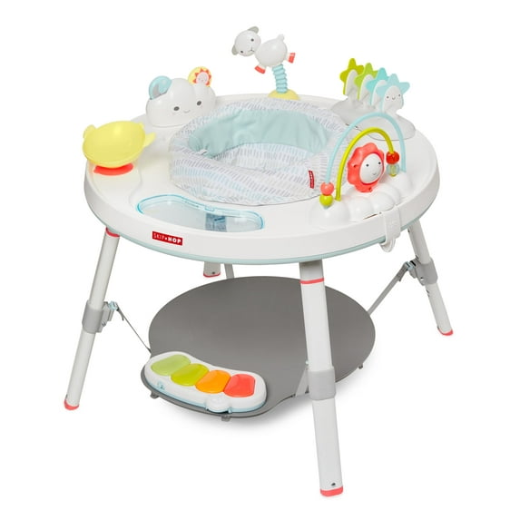 Skip Hop Baby Activity Center: Interactive Play Center with 3-Stage Functionality for 4 Months Plus, Silver Lining Cloud