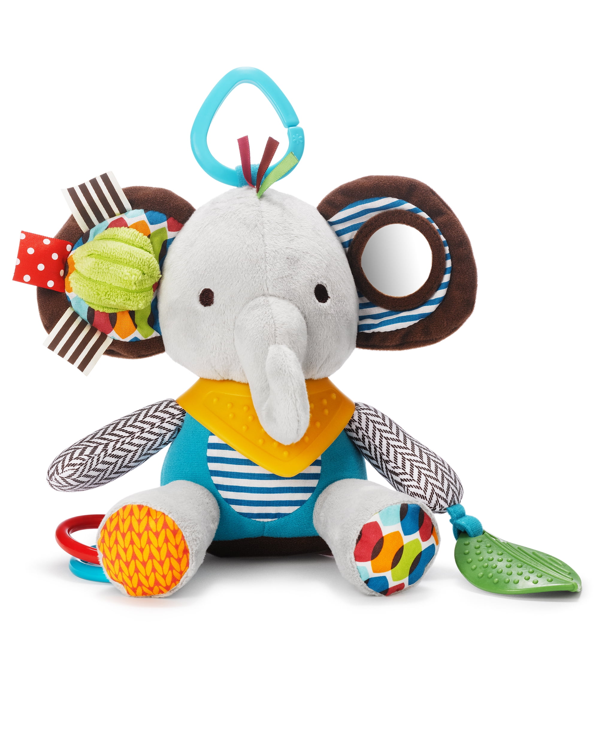 Elephant Multi-Sensory Plush Toy with Teether