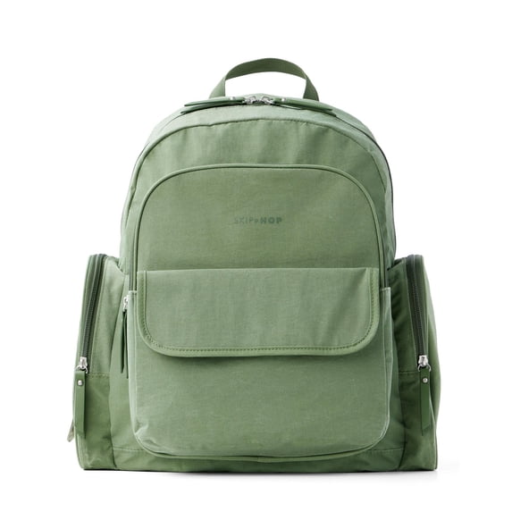 Skip Hop Diaper Backpack, Luna Diaper Backpack, for All Age Groups, Sage