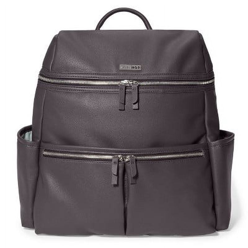 Skip Hop Flatiron Diaper Bag Backpack - Gray Raisin