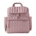 thumbnail interactive-video image 1 of Skip Hop Forma Quilted Diaper Backpack in Mauve Mist with Insulated Bottle Cubes, 1 of 10
