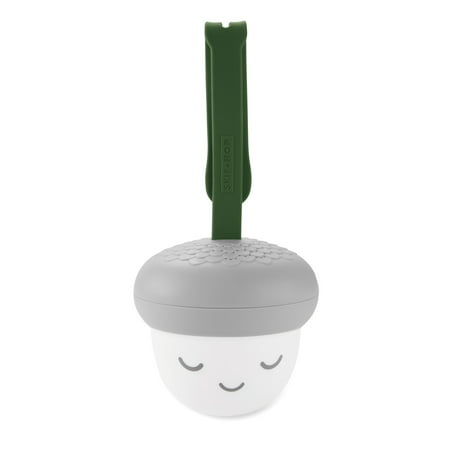 Skip Hop Glow with Me Portable Acorn Sound Machine for Baby Sleep, Gray